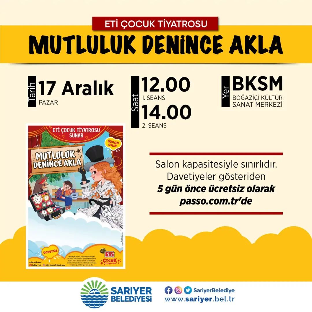 Sarıyer Belediyesi - Eti Çocuk Tiyatrosu